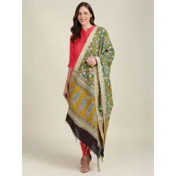 Dupatta Bazaar Green Cotton Floral Print Dupatta-picture-21