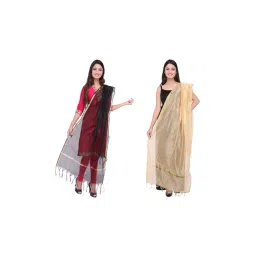 Dupatta Bazaar Multicolored Dupatta - Pack of 2-picture-34