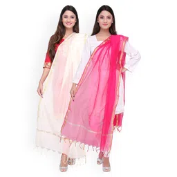 Dupatta Bazaar Pack of 2 Dupattas-picture-30