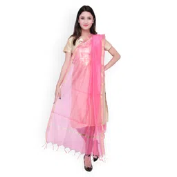 Dupatta Bazaar Pink Silk Dupatta-picture-31