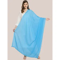 Dupatta Bazaar Sky Blue Cotton Dupatta-picture-31