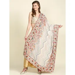 Dupatta Bazaar Women Ethnic Motifs Embroidered Dupatta with Mirror Work-picture-4