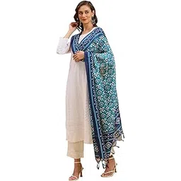 dupatta bazaar Women's Embroidered Net Dupatta-picture-26