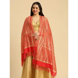 Dupatta Bazaar Woven Design Zari Dupatta-picture-21