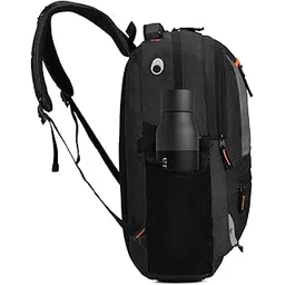 Durable Travel Backpack - Water Resistant School, Office & Hiking Bag with Comfortable Straps, Reflectors - Adjustable Straps & Smooth Zippers_Black-picture-26
