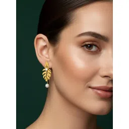DURATI Leaf Shaped Drop Earrings-picture-23