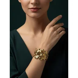 DURATI Women Antique Gold-Plated Cuff Bracelet-picture-15