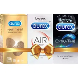 durex Real Feel , Air , Extra Time 30 Condom (Pack of 3) Condom-picture-20