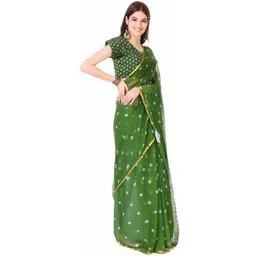 DURGA EMPORIO Bandhani Pure Chiffon Saree-picture-25