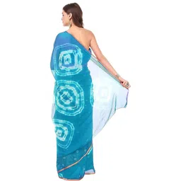 DURGA EMPORIO Bandhani Zari Pure Chiffon Saree-picture-22
