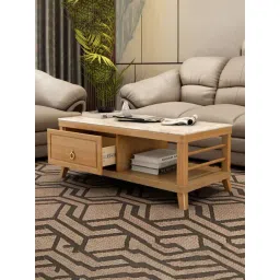 Durian Elanor Cream White Marble Coffee Table-picture-26