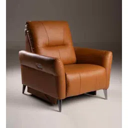 durian Orchard Motorised 1 Seater Recliners With Type C & USB Port In Brown Color-picture-19