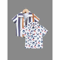 DUTT CREATION Pack of 2 Boys Cotton Classic Printed Casual Shirt-picture-29