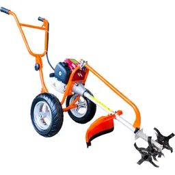 35cc 4 Stroke Trolley Brush Cutter With S Type Attachment For Agriculture Fuel Grass Trimmer-image-14