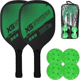 dvimart Complete Pickleball Paddle Kit with 2 Paddles, 4 Balls, and Carry Bag Pickleball Ball-picture-11