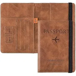 dweazy Dweasy Premium Passport Holder Cover Travel Wallet Organiser, Passport Case with PU Leather Travel Document Holder for Men & Women Travel Accessories (Brown).-picture-30