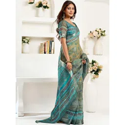DWIJA FASHION Ethnic Motifs Linen Blend Saree-picture-23
