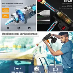 dwiza enterprise Pressure Washer Battery Machine 48V Li-ion Solar Panel Cleaning Car washing Pressure Washer image 3