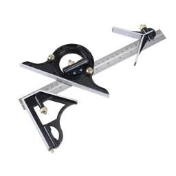 DY TOOLS Combination Protractor Tri-Square Angle Ruler 30.5 cm (12 inch) Length 0-600 mm Measuring Range, PL7981-image-17