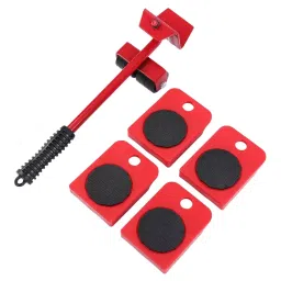 DY TOOLS New Heavy Furniture Moving System Lifter Kit with 4 Pcs Slider Pad Roller Move Tool 150 Kg Max Load-Bearing Capacity-image-5