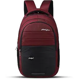 dybbuk Backpack, Maroon and Black, 30 cm x 45 cm spacious/large laptop backpack with Raincover, college bag, travel bag for men and women, Black, 30 Litre-picture-50