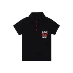Dyca Boys Black Cotton Printed Polo T-Shirt-picture-33