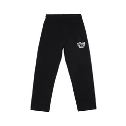 DYCA Boys Black Graphic Printed Cotton Track Pants-picture-34