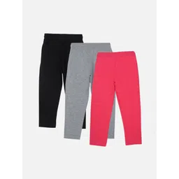 DYCA Boys Pack Of 3 Solid Cotton Straight-Fit Track Pants-picture-48