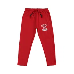 DYCA Boys Red Solid Regular Fit Cotton Track Pants-picture-33