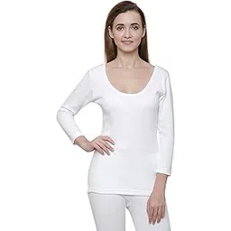 dyca by (Bodycare) Women Off White Solid Thermal Top-picture-11