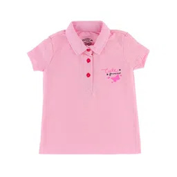 DYCA Girls Pink Polo Collar T-shirt-picture-28