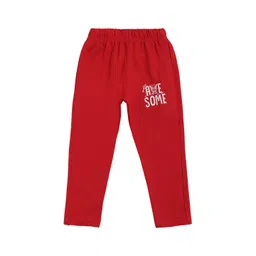 DYCA Girls Red Solid Regular Fit Cotton Track Pants-picture-19