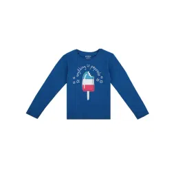 Dyca Kids Blue Printed Full Sleeves T-Shirt-picture-43