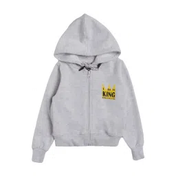 Dyca Kids Melange Acru Cotton Printed Hoodies-picture-32