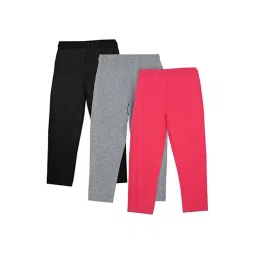 Dyca Kids Multicolor Cotton Regular Fit Trackpants (Pack of 3)-picture-16