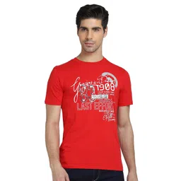 DYCA Men Red Printed Cotton T-shirt-picture-38