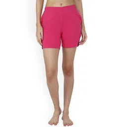 DYCA Women Cotton Mid Rise Above Knee Length Regular Fit Shorts-picture-22