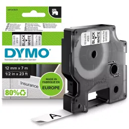 DYMO 12mm x 7m Black Print on White Tape Self-Adhesive Labels for Label Printer, S0720530-picture-15