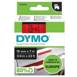 DYMO 19mm x 7m Black on Red D1 45807 Tape, S0720870-picture-19