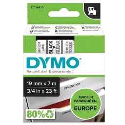 DYMO 19mm x 7m Black Print on Clear Tape Self-Adhesive Printer Label, ‎S0720820-picture-20
