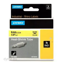 Dymo Rhino 6 mm Heat Shrink Tube Yellow-picture-22