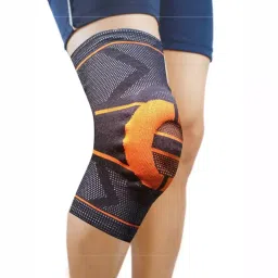 Dyna 3D Knitted Knee Brace (Left) - Orange-XXL-picture-21