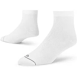 dynamocks Men & Women Ankle Length Socks (Pack of 1 Pair; White; Combed Cotton; Anti Odour; Breathable; Durable)-picture-38