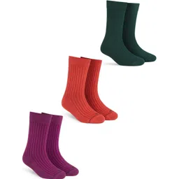 Dynamocks Unisex Pack Of 3 Calf-Length Socks-picture-33
