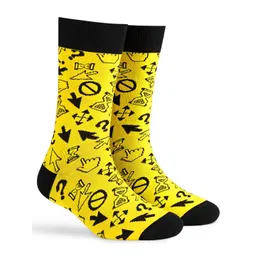 Dynamocks Unisex Patterned Anti-Microbial Calf Length Socks-picture-11