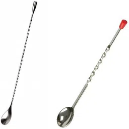 Dynore Stainless Steel Teardrop Bar Spoon- Set Of 2 2 - Piece Bar Set-picture-13