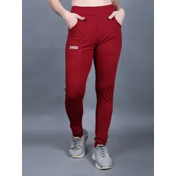 dywer Women Solid Maroon Track Pants-picture-16