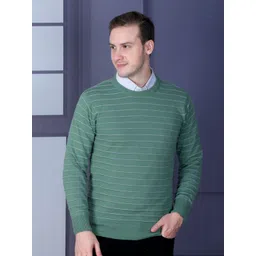 Dzant Men Striped Round Neck Full Sleeve Pullover Sweaters-picture-14