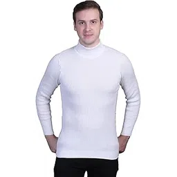 dzant Men's Sweater's Winter Wear High Neck Full Sleeve Barcode Woolen Knitted Pullover-picture-41