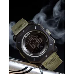 DZH Women Patterned Dial Digital Multi Function Watch DZH 2809-Green1-picture-30